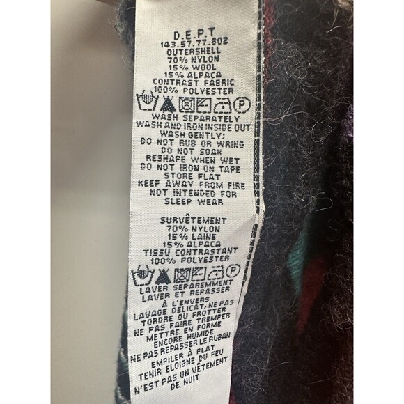 D.E.P.T. Cardigan Women Large (Fits like A Small) Wool Blend Open Front Sweater - Picture 16 of 16